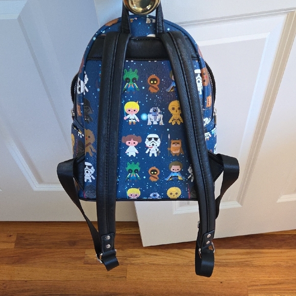 Loungefly Star Wars Character Mini Backpack - Navy and Multicolor - Picture 6 of 6